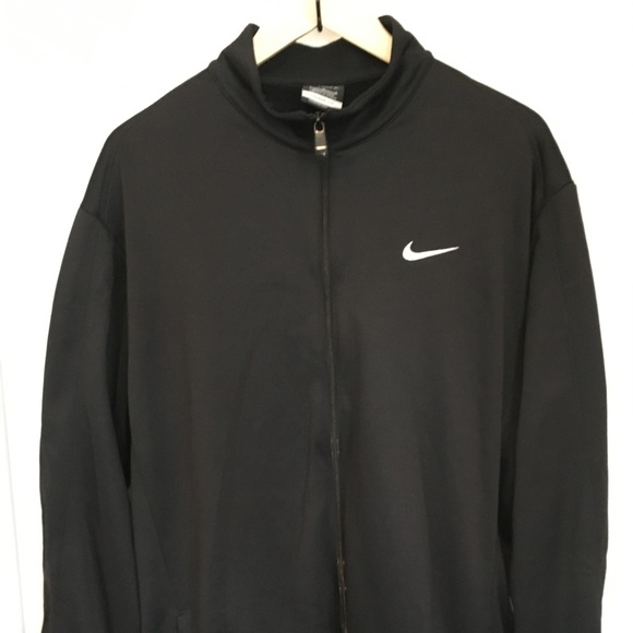black nike track jacket
